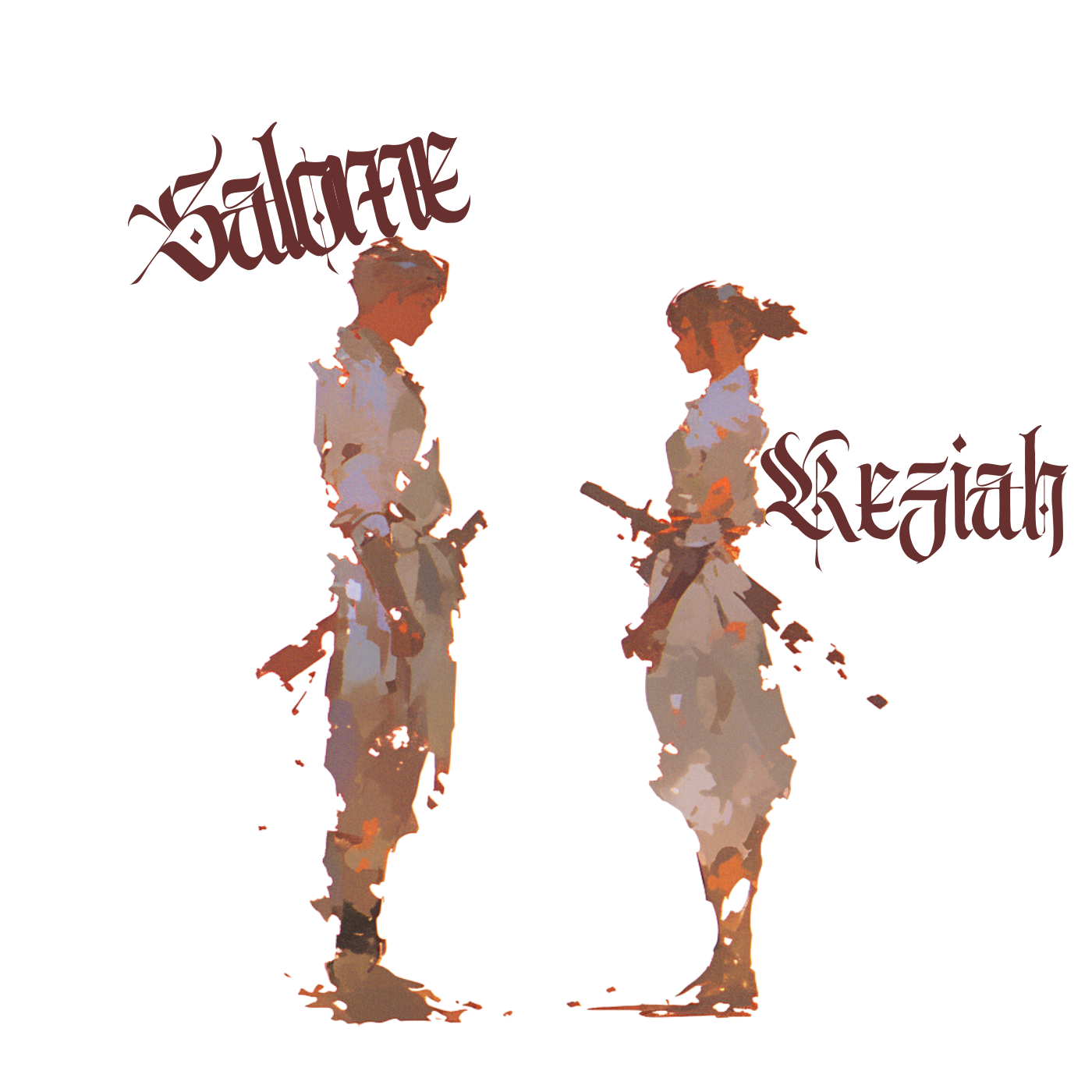 Kezviah and Salome digital collector print from the 10NECTAR Warrior Collection