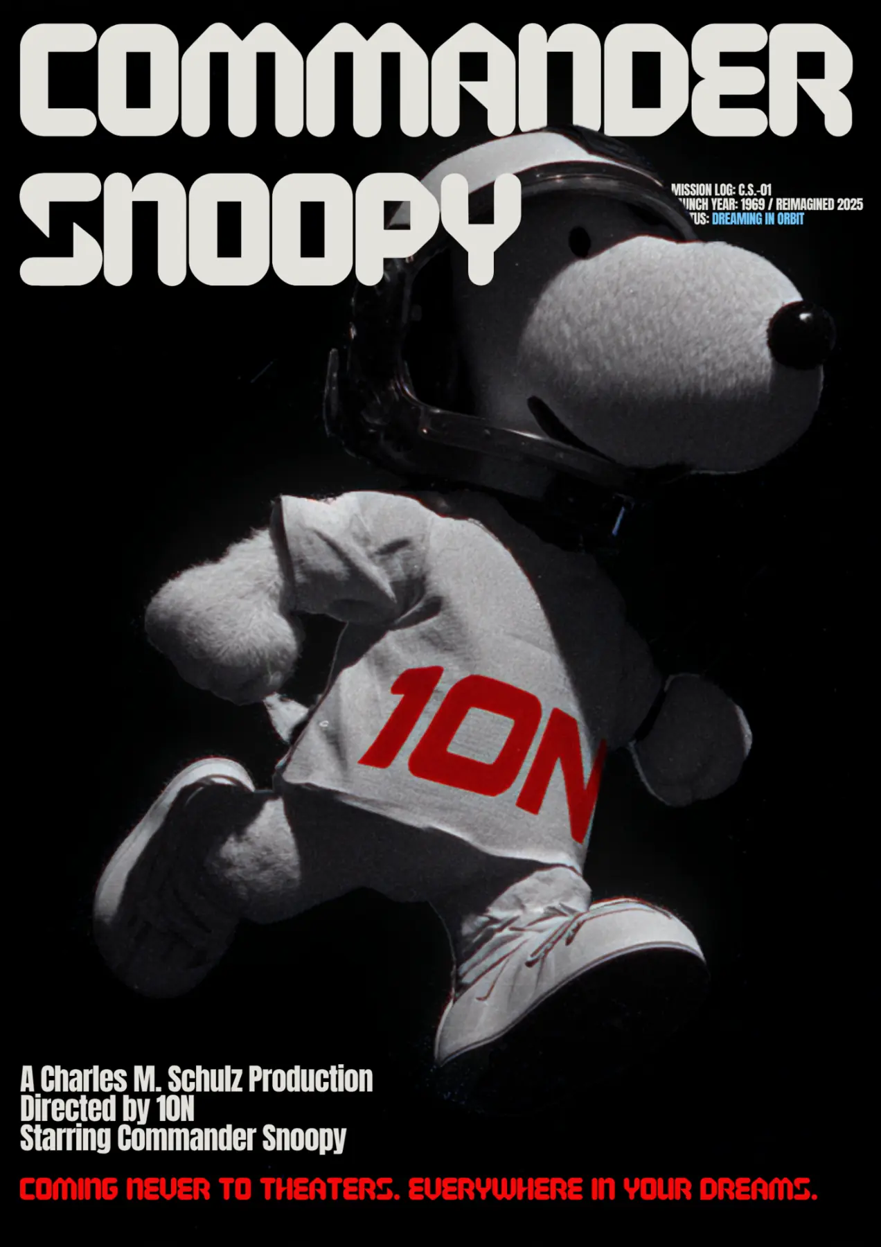 Commander Snoopy printable poster by 10NECTAR